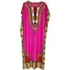 Kiran Fashion Nuovo Caftano Lungo da Donna in Cotone, Maxi, Estivo, Dashiki Africano, Copertura da Spiaggia, Rosso, Taglia unica