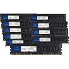 Timetec 80GB KIT (10x8GB) DDR3L / DDR3 1600MHz (DDR3L-1600) PC3L-12800 / PC3-12800 Non-ECC Unbuffered 1.35V/1.5V CL11 2Rx8 Dual Rank 240 Pin UDIMM Memoria per PC Desktop RAM (SDRAM)