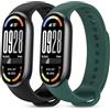 BDIG 2 Pezzi Cinturini Compatibile con Xiaomi Mi Band 10/9/8 Donna e Uomo,Cinturino Remplacement Sportivo Silicone Morbido Traspirante
