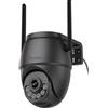 Ctronics 5MP Telecamera WiFi Esterno, Auto Tracking, Dual Band 2,4/5GHz, 3K HD Visione Notturna Colori 30m, AI Persone/Veicoli/Animali, Allarme Sonoro/Luminoso, FTP/128GB/Cloud/NAS, IP66