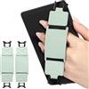 MoKo 2PC Cinturino di Sicurezza per 6-8 Kindle eReaders Fire Tablet - Kobo/Voyaga/Lenovo/Sony Kindle E-Book Tablet, Cinturino da Mano Versatile ad Alta Elasticità Supporto Antiscivolo, Verde Agave