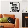 Wallity Hanah Home Elegante accessorio decorativo da parete in metallo, nero, 50 x 50 cm, 100% metallo, spessore 1,5 mm, leggero (0,98 kg), perfetto per arredamento moderno