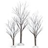 Department 56 Original Snow Village First Frost Trees, Set di 3