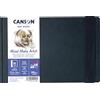 Canson Professional Book, Carta multitecnica, grana fine, 300gsm, Quaderno cucito, copertina rigida, 21,6 x 14 cm, Bianco, 28 fogli