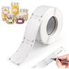 Zyren 1 Rotoli/600 Pezzi Etichette Alimenti,30x50mm Etichette Congelatore Adesive | Impermeabile e Resistente all'Olio, Etichetta Adesive Rimovibili per Alimenti per Barattoli, Marmellata, Sacchetti Regalo