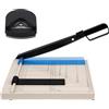 TBRFP Taglierina a ghigliottina con lama in titanio da 30,5 cm, formato A4, con arrotondatore angolare, resistente, capacità di 12 fogli, per cartoncino, vinile, foto, artigianato, etichette e coupon