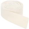 QUARKZMAN Nastri in Sbieco Twill, 10M x 50mm Nastro di Cotone in Tessuto Rotolo Nastro a Spina di Pesce Fettuccia per Abbigliamento Accessori Borse Cucito Fai da Te Rilegature, Bianco Beige