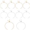 UNICRAFTALE 10 pz Bracciale con Cursore Regolabile in 2 Colori Bracciale in Acciaio Inossidabile Catene con Cursore Estensibile Catena A Maglie con Tappo Bracciale con Perline per DIY Lungo 25cm
