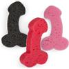 MIJOMA Set di spugne da bagno a forma di pene, 3 pezzi, circa 19 cm, colori assortiti, divertente pensierino, una vera attrazione per il vostro bagno