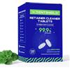 DENTSHIELD Pulitore Per Protesi 120 Compresse,Pulizia Bite Dentale Menta Fresca,Pulizia Profonda,Compresse per la pulizia dei fermi Fornitura di 4 mesi