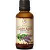 AROMATIKA trust the power of nature Olio Essenziale di Salvia Sclarea 50 ml - Clary Sage Olio per Uso in Diffusori e Miscele per Aromaterapia - Oli Aromaterapici - Oli Essenziali Profumati per la Cura del Corpo - Oli per Candele