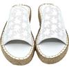 Bonateks Frrbtrlk100058, Cuneo Sandalo Donna, Bianco, 38 EU