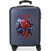 JOUMMA BAGS Trolley Abs Spiderman Attack 55 cm 4 Ruote Blu Navy