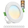 Bojim Faretti LED da Soffitto Faretto Incasso per Cartongesso 5W Foro 68mm - 80mm, 220V 230V Luce Calda Naturale Fredda IP44 per Bagno Cucina Controsoffitto, 10 Pezzi