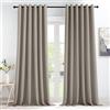 KGORGE Tende Oscuranti per Interni 2 Pezzi L 200 x A 245 CM Tenda Divisoria Termica Isolante con Anelli per Soggiorno Curtains Camera da Letto Moderna, Sabbia