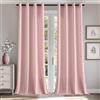 MIULEE Tende per interni Tende Trasparenti per Camera da Letto Finestra Moderne Tenda Salotto Soggiorno 2 Pannelli 140x260cm Rosa