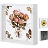 LCSHENGMIN Cornice Portafoto 3D, Cornice per Oggetti Profonda 3 cm, Portafoto Profonda da Riempire 30 x 30 cm, con Lastra Acrilica Trasparente, Per Fiori, Fotografie, Decorazioni Fai da te
