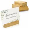 ECENCE 10 Pezzi Segnaposto Legno, Porta Carte Legno, Porta numeri da tavolo per matrimoni, Portacarte die Nome, Porta Foto, Porta menù per ristoranti, Compleanni e feste