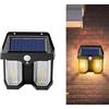 SQUADO Lampada da Parete Solare al Tungsteno - Installazione Semplice