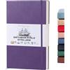 BEECHMORE BOOKS Quaderno da disegno A3 (29,7 x 42 cm) - 160 pagine, 160 g/m² | Copertina rigida in similpelle, sketchbook bianco, confezione regalo, pagine perforate, tasca posteriore, segnalibro