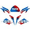 AZgraphishop Kit adesivi Compatibile Per BMW R 1200 GS 2008-2012 30th Anniversary Style AD-30THA-STD (Motorsport)