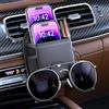 iLulala, borsa portaoggetti per bocchetta dell'aria dell'auto, tasca portaoggetti, porta occhiali da sole, supporto per telefono da auto con clip, portaoggetti per monete, chiavi e carte con porta