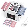 Beedove Mixer automatico per carte di credito, 1-2 mazzi elettrico per One-Press Auto & Manuale Ricaricabile 2000 mAh Basso rumore per Poker, UNO, Blackjack Skip Bo, Phase10