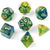 QUTHZZHY Set di 7 dadi poliedrici per DND, set di dadi per MTG
