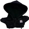 niannyyhouse Bambola di peluche, 10-15 cm, 20 cm, con cappuccio, cardigan, giacca morbida (nero, 20 cm)