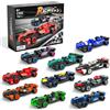 Rongmeiz F1-Rennwagen-Bausteine 10 In1 Mattoncini Per Costruire Auto Da Corsa Di Formula 1, Set Di Costruzioni Con Auto Giocattolo Per Bambini, 732 Pezzi Per Bambini Bambine Dai 6+,