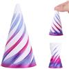 Gosknor Fidget Toys Spirale, Stampato in 3D Cono Impossibile Scultura Passante a Piramide Impossibile Giocattolo Fidget Passante a Elica per il Rilassamento dallo Stress (Bianco Rosa Viola)