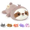 shownicer Peluche a forma di bradipo ponderato, 0,45 kg, ideale come regalo per adulti e bambini, 3 anni (bradio, 25 cm)