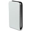 CoqueDiscount Moxie - Custodia in Pelle per iPhone 4/4 S, Colore: Bianco