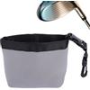 Fukaisu Sacca per la Pulizia di Mazze e Palline Golf, Fodera Impermeabile Pulitore Mazze e Palline Golf con Clip Staccabile Pulizia Delicata Accessorio Sportivo per Gli Amanti dello Sport (Grigio)