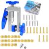 Lyshujli Strumento di inserimento 2 in 1 per bicicletta, in lega di alluminio, per tubo idraulico, con tagliatubi per tubi del freno, compatibile con tubo freno a disco BH90/BH59/Avid/MAGURA/Banjo