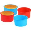 Belmalia Teglia per Muffin, Silicone, 33 x 25 x 3 cm, 12 Stampi, Rivestimento Antiaderente Cupcake Brownie Budino Viola