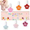 LXYNALI Smalti Bambina,6 Pezzi Smalto per Bambini Set A Base D'Acqua,Per Ragazze Adatto a bambine dai 3 anni in su, Fai Da Te Nail Art