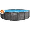 Intex Piscina Rotonda Prisma Greywood (Ø457x122cm) con Pompa a Filtro Art. 26742 - Prisma Greywood (Ø457x122cm)
