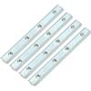 QUARKZMAN Dritto Linea Connettore 4pz7,1 Interno Giunto Staffe per 4545 Serie Alluminio Estrusione Profilo T Slot 10mm (Argento)