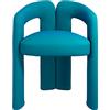 CASSINA - Poltrona imbottita Dudet - Blu - Cinghie elastiche - Designer Patricia Urquiola