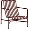 Hay - Poltrona bassa Palissade - Rosso - Acciaio - Designer Ronan & Erwan Bouroullec