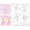 Folat 27495 Decorazione di compleanno Principessa Rosa - Tovaglietta per Attività - Pretty Princess - 6 pezzi - Stoviglie per feste da principessa