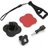 ARYIMYDP Accessorio per Action Camera, Supporto Adesivo Universale per GoPro, Insta360, Supporto da Casco per Moto, Bici, Adatto per Superfici Curve e Piane
