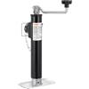 VEVOR Cric per Rimorchio, Capacità di Carico Dinamico 907 kg Cric Girevole per Rimorchio, Montaggio su Tubo Saldato, Supporto per Cric per Rimorchio con Sollevamento 254 mm con Maniglia per Rimorchio