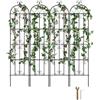 VEVOR Traliccio da Giardino Rampicanti per Piante Fiori in Metallo Antiruggine, Supporto per Traliccio per Rose Rampicanti Esterno, Traliccio Decorativo per Clematide Alta Cortili 51 x 220 cm 4 Pezzi