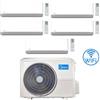 Midea Climatizzatore Condizionatore Midea Breezeless R32 Penta Split 9000 + 9000 + 9000 + 12000 + 12000 BTU con U.E. M5OE-42HFN8-Q INVERTER Classe A++/A+