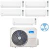 Midea Climatizzatore Condizionatore Midea Evolution WiFi R32 Penta Split 9000 + 9000 + 9000 + 9000 + 12000 BTU con U.E. M5OE-42HFN8-Q INVERTER Classe A++/A+