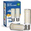 LUTW Lampadina LED E27 Bianco Caldo 3000K, 5W lampadina Mais E27 Equivalenti a 90W Incandescenza, LED Mais 925LM, Energetica di Classe B, Non Dimmerabile, 2 Pezzi