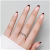Luxbon Press On Nails con colla per unghie No-Cure e kit di strumenti - Colla corta per mandorle sulle unghie French Manicure Soft Gel Nail Tips 25-30 pezzi, marrone rossiccio