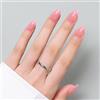 Luxbon Short Almond False Press On Nails con colla per unghie No-Cure e kit di strumenti - Punte in gel morbido acrilico 25-30 pezzi, unghie finte riutilizzabili, Royal Rose